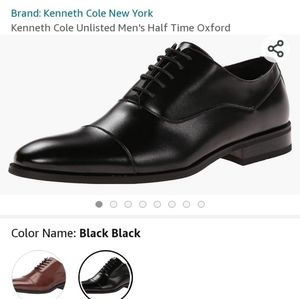 Kenneth Cole Unlisted Men's Half Time Oxford, Black, 11.5 M US